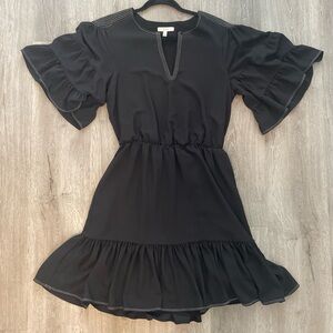 Black Ruffle Dress